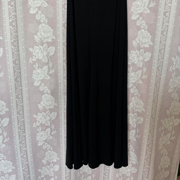 Vintage Nine 2 Nine Black Halter Gown Dress - Picture 6 of 8